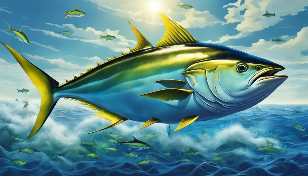 yellowfin tuna dimensions