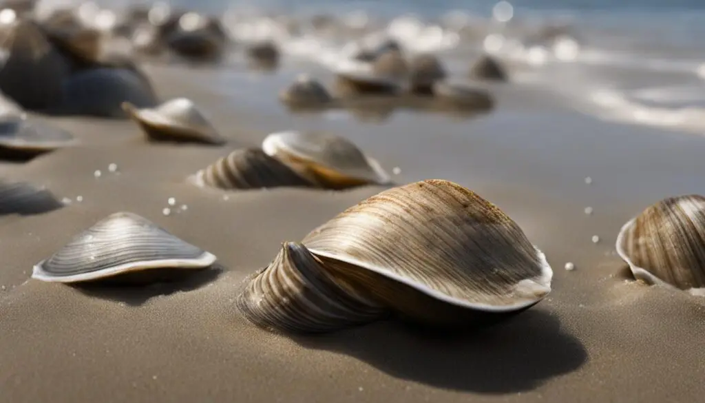 clam behavior in water