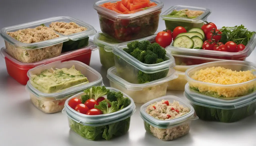 containers for storing tuna salad