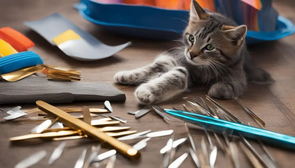 feline fascination with nail files