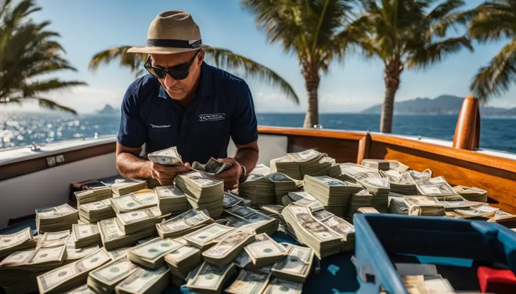 average yacht deckhand salary