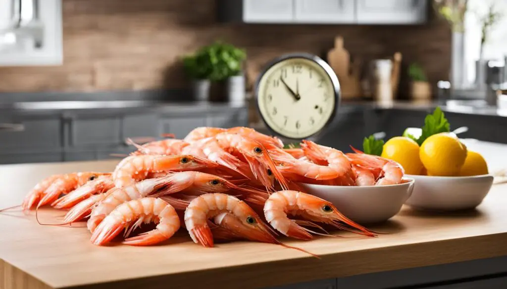 guidelines for storing shrimp at room temperature